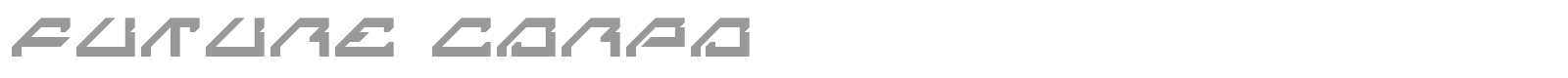 Future Corpo font preview